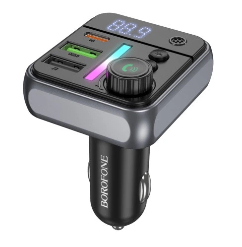 FM-модулятор BOROFONE BC50 Bluetooth + Fast Charger 38W + PD Чорний - Фото 1 FM-модулятор BOROFONE BC50 Bluetooth + Fast Charger 38W + PD Чорний - зображення 1