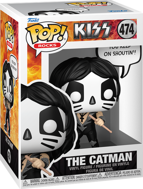 Фигурка Funko Pop! Rocks: KISS — #474 Кэтмен (The Catman — You Keep on Shoutin') - Фото 1 Фигурка Funko Pop! Rocks: KISS — #474 Кэтмен (The Catman — You Keep on Shoutin') - изображение 1