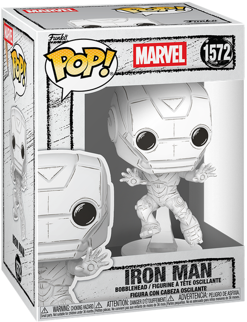 Фигурка Funko Pop! Marvel — #1572 Железный Человек (Эскизный дизайн) (Iron Man - Sketched Deco) - Фото 1 Фигурка Funko Pop! Marvel — #1572 Железный Человек (Эскизный дизайн) (Iron Man - Sketched Deco) - изображение 1
