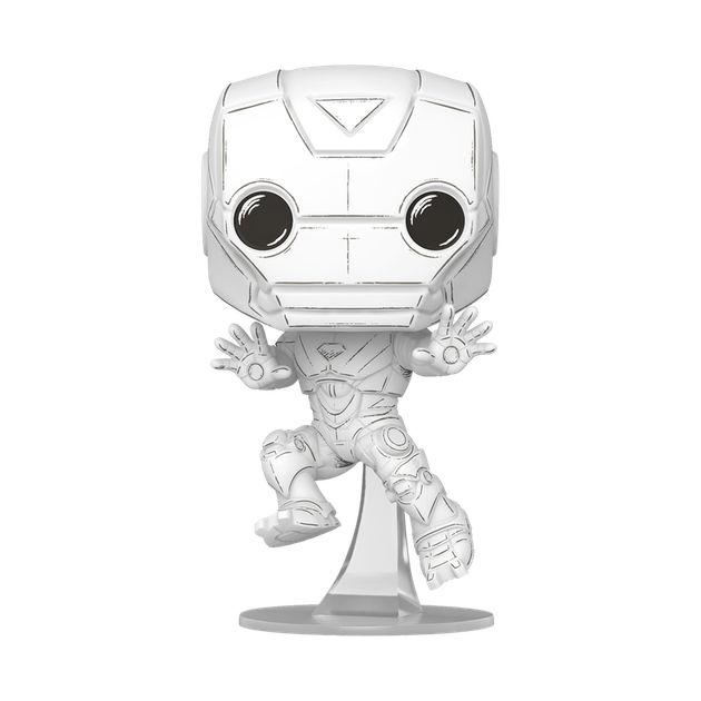 Фигурка Funko Pop! Marvel — #1572 Железный Человек (Эскизный дизайн) (Iron Man - Sketched Deco) - Фото 2 Фигурка Funko Pop! Marvel — #1572 Железный Человек (Эскизный дизайн) (Iron Man - Sketched Deco) - изображение 2