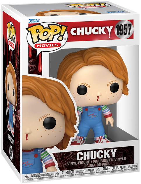 Фигурка Funko Pop! Movies: Chucky — #1957 Чаки с разбитым носом (Chucky with Bloody Nose) - Фото 1 Фигурка Funko Pop! Movies: Chucky — #1957 Чаки с разбитым носом (Chucky with Bloody Nose) - изображение 1