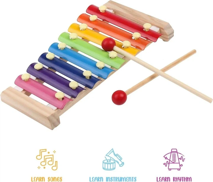 Набір музичних інструментів Boxiki Kids Musical Instrument Set, 16 предметів - изображение 4