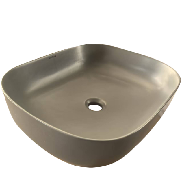 Раковина накладна MIXXUS PREMIUM DIVERSE-0115 GRAY 490x395x135mm (MP6650) - Фото 2 Раковина накладна MIXXUS PREMIUM DIVERSE-0115 GRAY 490x395x135mm (MP6650) - изображение 2