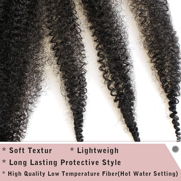Волосся для плетіння XTREND Soft Springy Afro Twist 16" (Комплект 8шт) - изображение 5