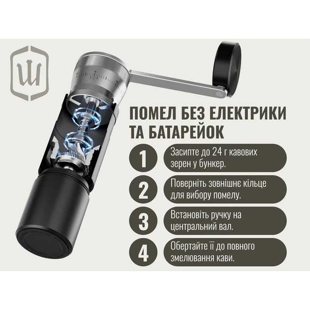 Кавомолка ручна Wacaco Exagrind Pro-E - зображення 14