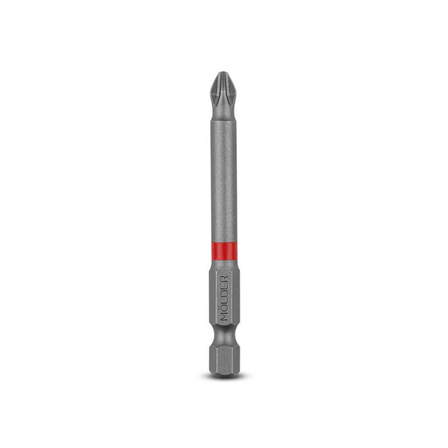 Біта MOLDER, PH2x70мм, 1шт в блістері (кольорове маркування) - Фото 1 Біта MOLDER, PH2x70мм, 1шт в блістері (кольорове маркування) - зображення 1