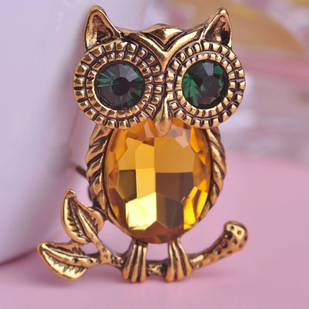 Брошь BROCHE бижутерия Винтаж Птицы Сова жёлтая BRBF110886 - Фото 2 Брошь BROCHE бижутерия Винтаж Птицы Сова жёлтая BRBF110886 - изображение 2