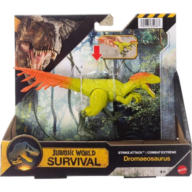 Игрушка Мир Юрского периода - Дромеозавр Jurassic World Survival Strike Attack Dromaeosaurus Dinosaur Figure Mattel - изображение 3