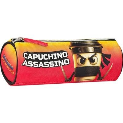 Пенал-тубус Brainrot Cappuccino Assassino для школы, круглый, 22×8 см - Фото 1 Пенал-тубус Brainrot Cappuccino Assassino для школы, круглый, 22×8 см - изображение 1