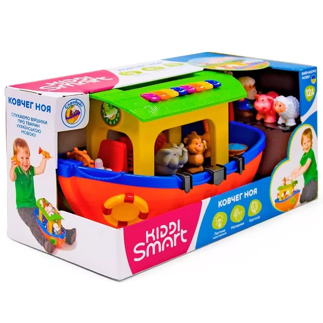 Игровой набор Kiddi Smart Ковчег Ноя украинский язык (063404) - Фото 12 Игровой набор Kiddi Smart Ковчег Ноя украинский язык (063404) - изображение 12