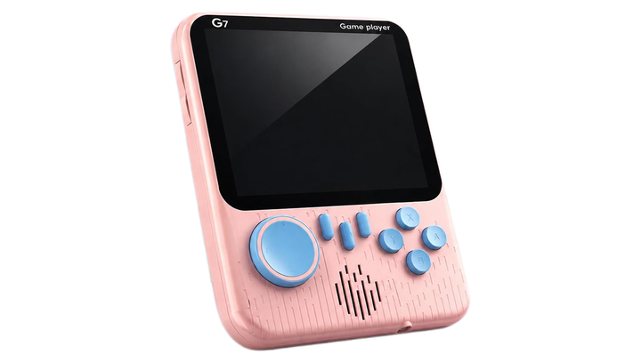 Портативна ігрова приставка G7 Game Box Portable 666 in 1 AV Pink - зображення 2
