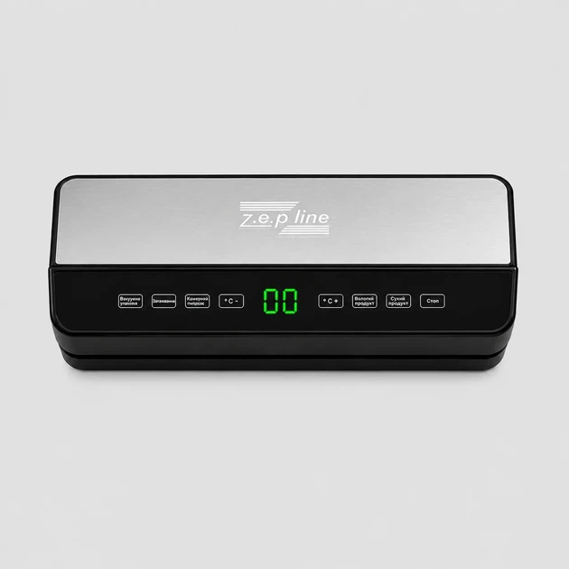Вакууматор Zepline ZP-00359 200 Вт с ножом для вакуумирования сухих и влажных продуктов Серый - изображение 3
