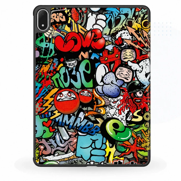 Чехол для планшета BeCover Smart Case Oppo Pad Mini (OPD2515) 8.8 Graffiti (715820) - Фото 4 Чехол для планшета BeCover Smart Case Oppo Pad Mini (OPD2515) 8.8 Graffiti (715820) - изображение 4