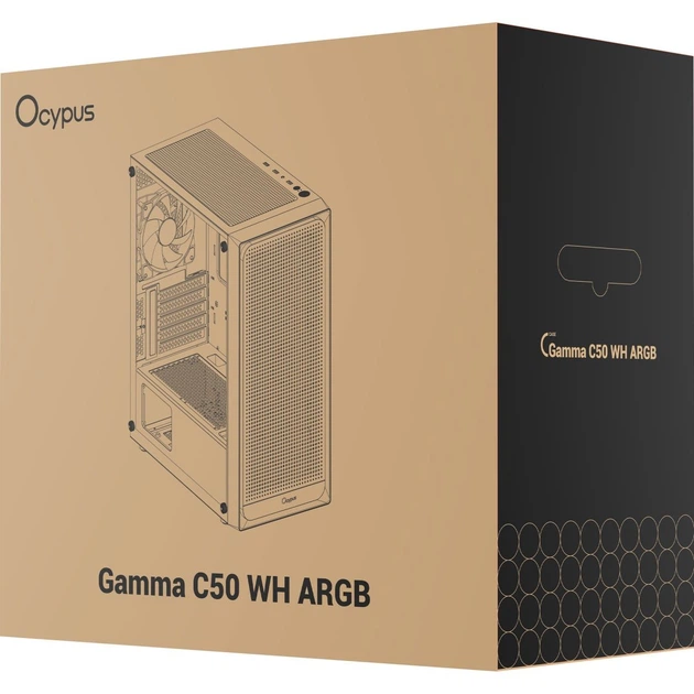Корпус Ocypus Gamma C50 ARGB White (GAMMA-C50-WHG400XX-GL) [169784] - изображение 12
