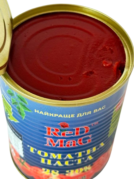 Томатная Паста 28-30%, же/б 400 гр с ключом - изображение 2