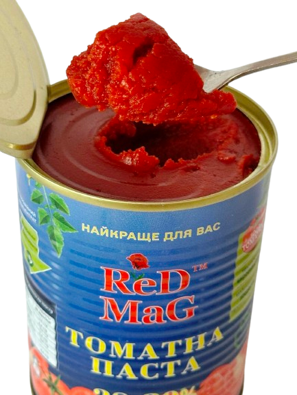 Томатная Паста 28-30%, же/б 400 гр с ключом - изображение 3
