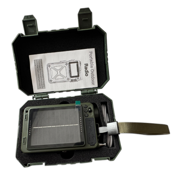 Аварійне Портативне Радіо JB Tacticals зі Світлодіодним Ліхтариком AM/FM/WB Радіоприймач з Функцією Power Bank на 4000 мАг Зарядкою від USB Динамо-Машина та Сонячною Панеллю R12 - зображення 2
