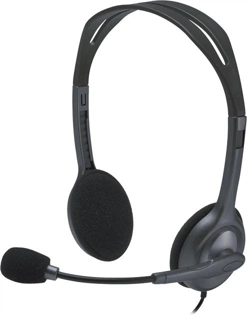 Наушники с микрофоном Logitech H111 Stereo (981-000593) - Фото 1 Наушники с микрофоном Logitech H111 Stereo (981-000593) - изображение 1