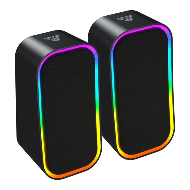Комп'ютерні колонки Fantech GS304 Groove, 2.0, 6 Вт, Bluetooth 5.3 / AUX 3.5 мм, RGB-підсвічування, живлення USB - зображення 2