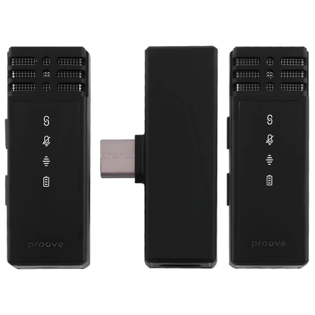 Беспроводной петличный микрофон Proove Record USB-C Black (PMRC00010202) - изображение 5