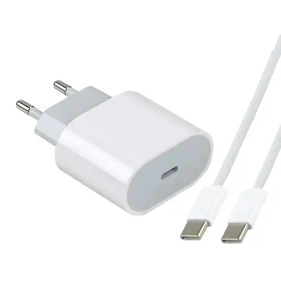 Быстрое Зарядное устройство 35W USB-C для iPhone комплект 35ВТ для быстрой зарядки + Кабель Type C на Type C - Фото 3 Быстрое Зарядное устройство 35W USB-C для iPhone комплект 35ВТ для быстрой зарядки + Кабель Type C на Type C - изображение 3