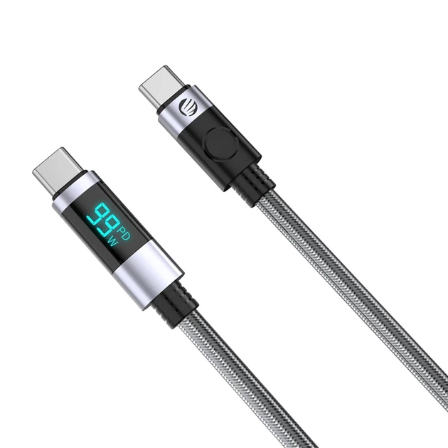 Kabel Orico LDC2C USB‑C to USB‑C PD 100W z wyświetlaczem LED 480Mb/s 3 m (6942227110947) - obraz 3