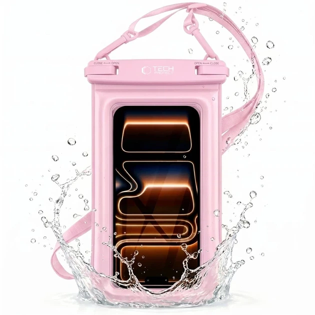 Чехол Tech-Protect UWC7 Universal Waterproof Floating Case 6.9 inch Pink (5906302323951) - изображение 3