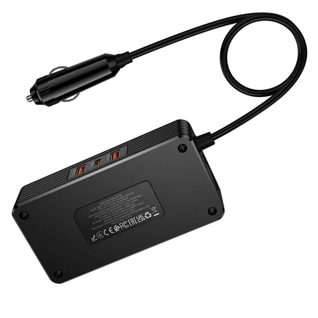 Разветвитель Hoco Z66 для автомобильного прикуривателя 2 порта PD 66W Black (6942007675673) - изображение 6