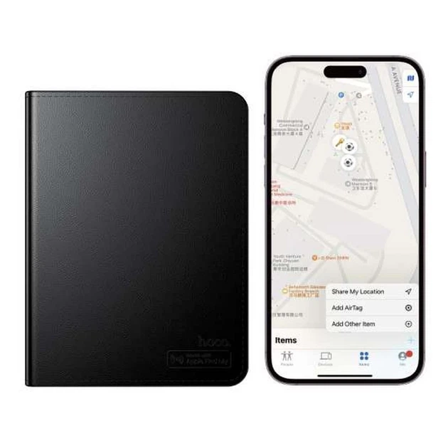 Локализатор Hoco E91G Apple FindMy кардхолдер Black (6942007664141) - Фото 4 Локализатор Hoco E91G Apple FindMy кардхолдер Black (6942007664141) - изображение 4