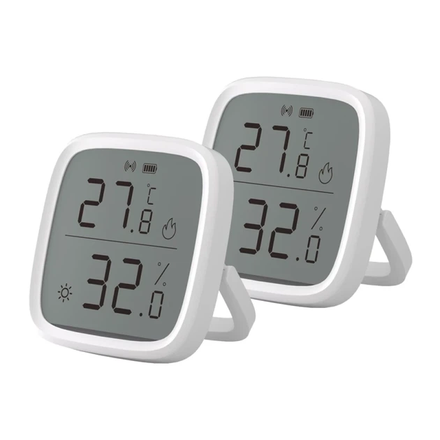 Датчик температуры и влажности Sonoff ZigBee SNZB-02D 2Pack (SNZB-02D) - Фото 2 Датчик температуры и влажности Sonoff ZigBee SNZB-02D 2Pack (SNZB-02D) - изображение 2