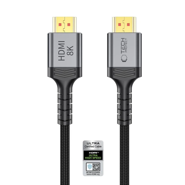Кабель Tech-Protect UltraBoost HDMI 2.1 4K 120Hz / 8K 60Hz 200cm Black (5906302323685) - изображение 4