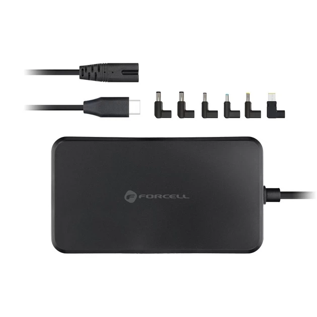 Зарядное устройство Forcell F-Energy USB C + 6 насадок 65W Black (5903396376627) - Фото 2 Зарядное устройство Forcell F-Energy USB C + 6 насадок 65W Black (5903396376627) - изображение 2