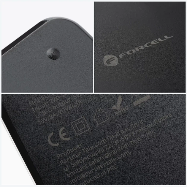 Зарядное устройство Forcell F-Energy USB C + 6 насадок 65W Black (5903396376627) - Фото 7 Зарядное устройство Forcell F-Energy USB C + 6 насадок 65W Black (5903396376627) - изображение 7
