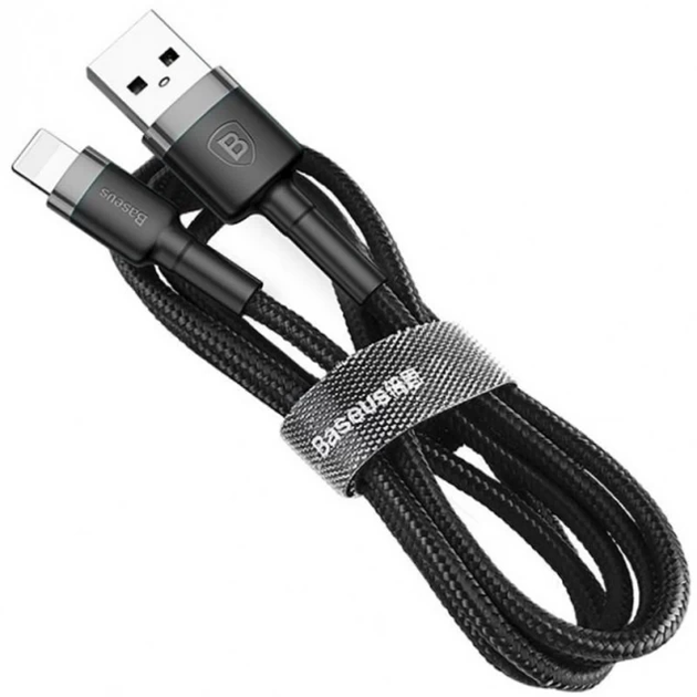 Кабель Baseus Cafule Cable USB for Lightning Gray/Black 2м (CALKLF-CG1) [73378] - изображение 4