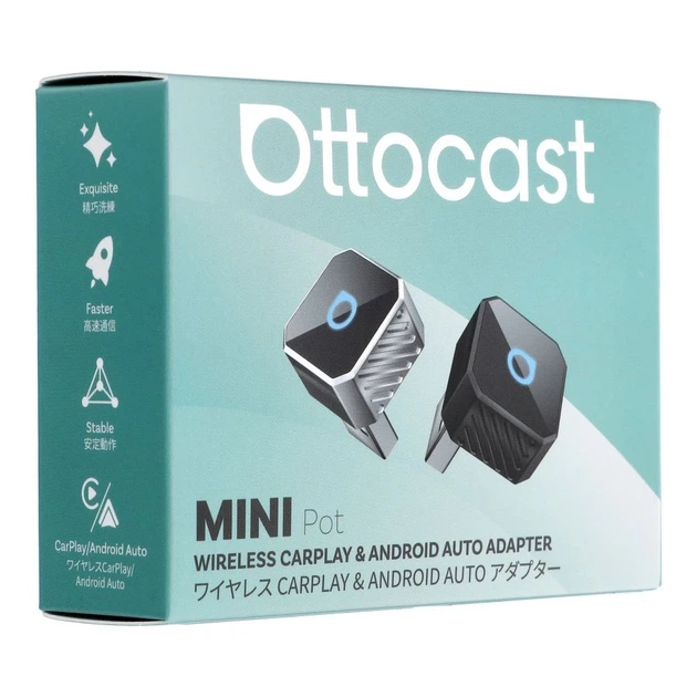 Бездротовий автомобільний адаптер Ottocast Mini Cube T3 Black (5903396422089) - Фото 1 Бездротовий автомобільний адаптер Ottocast Mini Cube T3 Black (5903396422089) - зображення 1