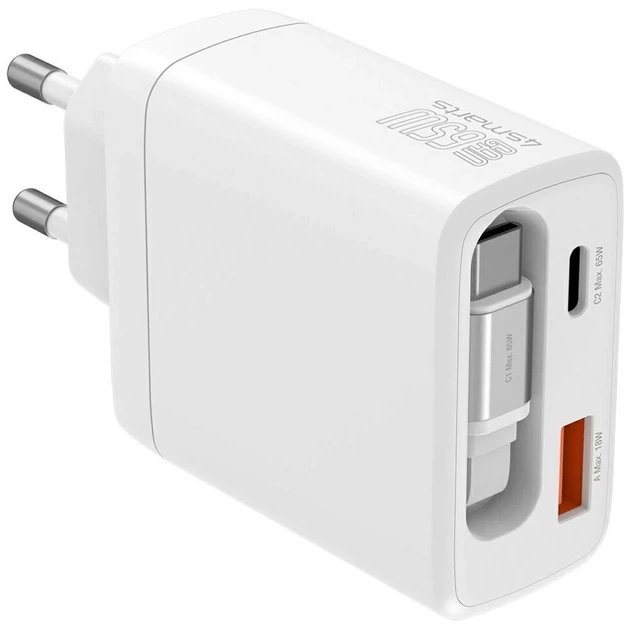 Ładowarka 4smarts PDPlug Slim 65 W GaN Jojo White (4252011914265) - obraz 3