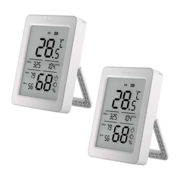 Датчик температуры и влажности Sonoff ZigBee SNZB-02DR2 2Pack (SNZB-02DR2) - Фото 2 Датчик температуры и влажности Sonoff ZigBee SNZB-02DR2 2Pack (SNZB-02DR2) - изображение 2