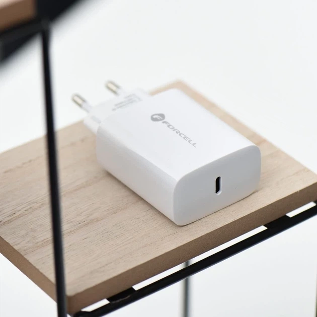 Сетевое зарядное устройство Forcell F-Energy USB C QC4.0 PD 3A 25W White (5903396123757) - изображение 6