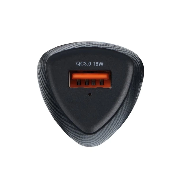 Автомобильное зарядное устройство Forcell F-Energy Carbon USB A QC3.0 3A 18W Black (5903396133800) - изображение 6