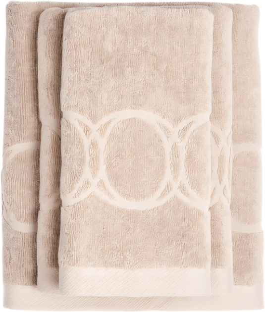 Рушник Officine Monogram Opus махровий бежевий 50 x 100 см (5902367613679) - зображення 4