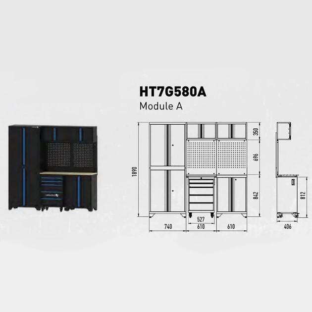 Модуль для мастерской Hoegert модуль А (HT7G580A) - Фото 2 Модуль для мастерской Hoegert модуль А (HT7G580A) - изображение 2