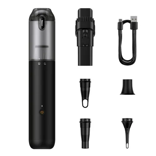 Портативний пилосос Baseus A3 Lite Car Vacuum Cleaner Black VCAQ050001 бездротовий для автомобіля - зображення 3