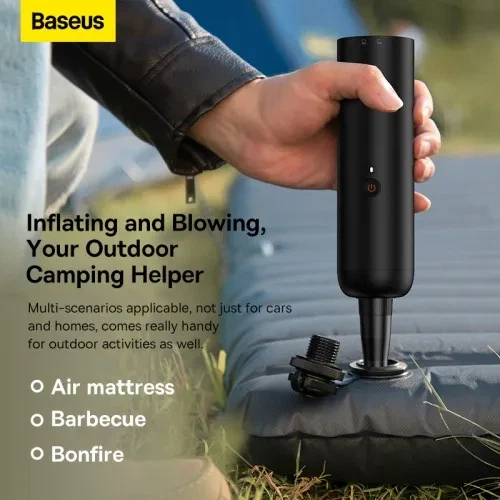 Портативний пилосос Baseus A3 Lite Car Vacuum Cleaner Black VCAQ050001 бездротовий для автомобіля - зображення 9