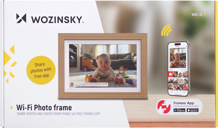 Цифровая фоторамка Wozinsky WRC-32 10.1" 32GB Brown (5907769384332) - изображение 8