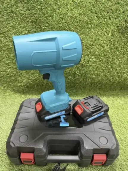 Повітродувка акумуляторна Krafftec Germany PRO DUB100LTX (48V 6Ah) Повітродувка безщіткова для збирання листя синя - изображение 4