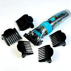 Набор для стрижки VGR V-695 Black машинка для волос и бороды с аккумулятором 6 насадок для домашнего и профессионального использования - изображение 8