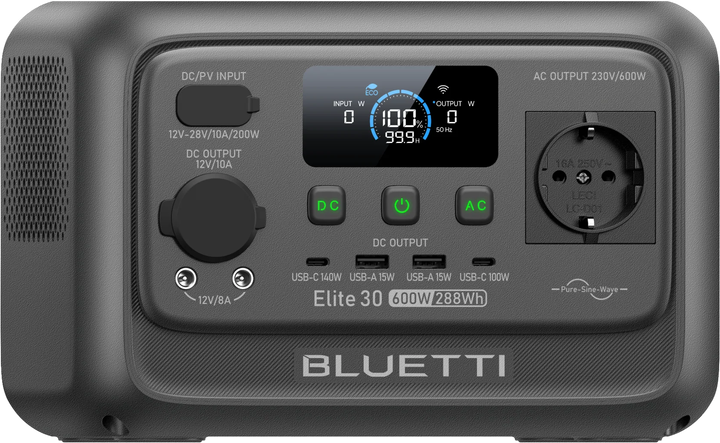 Stacja ładująca Bluetti Elite 30 V2 / 600 W / 288 Wh / LiFePO4 (PB931514) - obraz 4