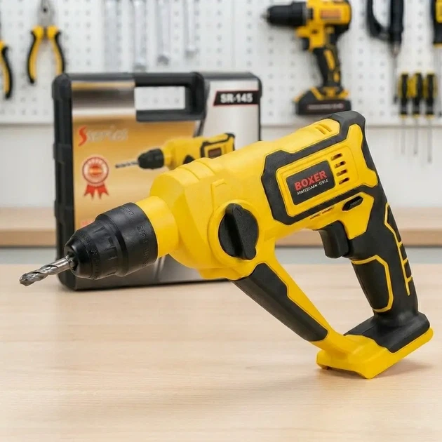 Перфоратор BOXER SR-145 до 5000 уд/хв патрон SDS+ АКБ 20,4 В/3,0 А·год 2шт Енергія удару 1 Дж - изображение 9