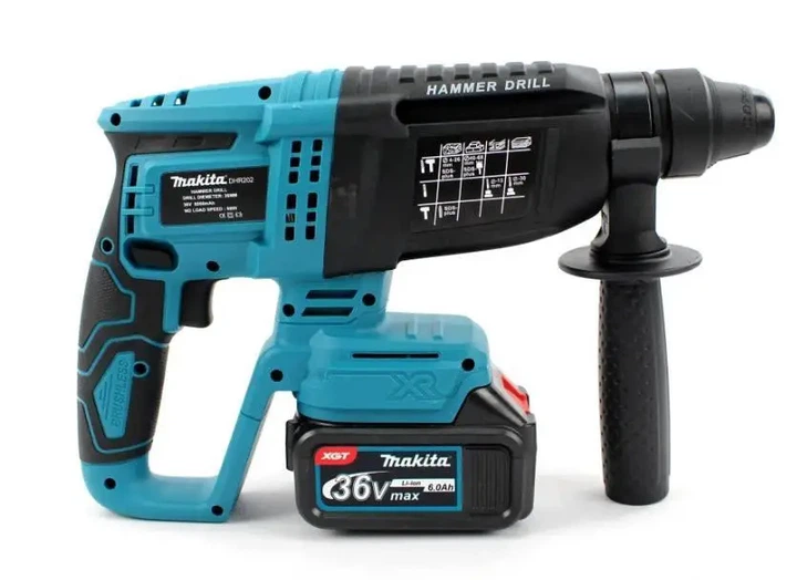 Акумуляторний перфоратор з функцією відбійного молотка Makita DHR202 - зображення 7