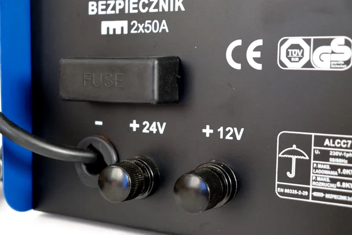 Пуско зарядное устройство AL FA BRP для автомобиля 12В 24В 200А трансформаторное с защитой от короткого замыкания и металлическим корпусом профессиональное оборудование для запуска двигателя и зарядки АКБ - изображение 6